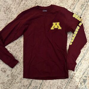 University of Minnesota Champion long sleeve t-shirt